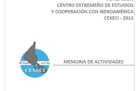 Memoria de actividades 2012 (CEXECI)