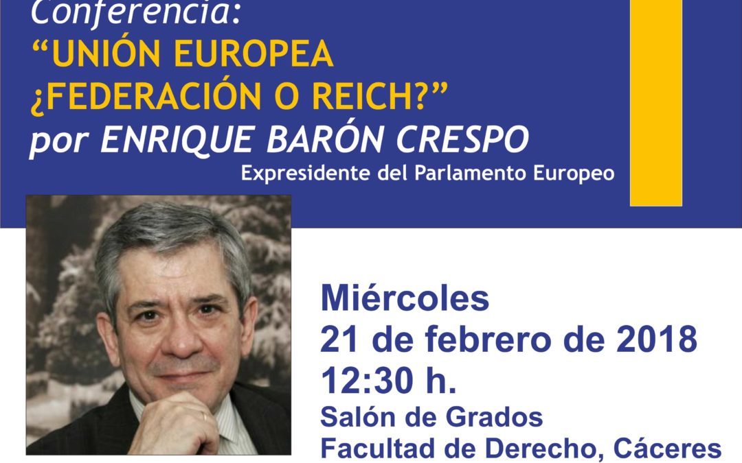 Enrique Barón, expresidente del Parlamento Europeo