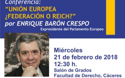 Enrique Barón, expresidente del Parlamento Europeo