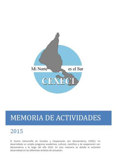 Memoria de actividades 2015 (CEXECI)