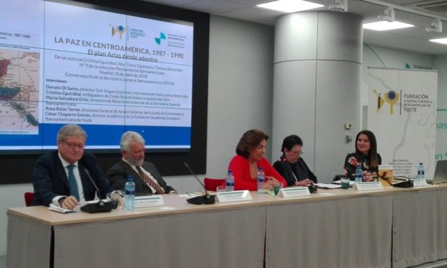 The Peace Process in Central America towards the End of the 1980s Analysed by a Book Presented by the European and Ibero-American Academy of Yuste Foundation