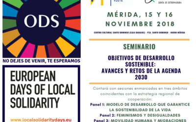 SEMINARIO «OBJETIVOS DE DESARROLLO SOSTENIBLE:  AVANCES Y RETOS DE LA AGENDA 2030»