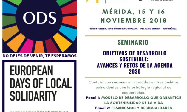 SEMINARIO «OBJETIVOS DE DESARROLLO SOSTENIBLE:  AVANCES Y RETOS DE LA AGENDA 2030»