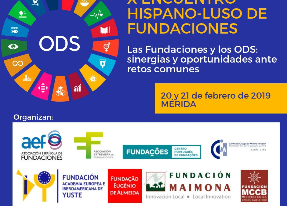 X Encuentro Hispano-Luso de Fundaciones: Las  Fundaciones y los ODS: Sinergias y oportunidades ante retos comunes