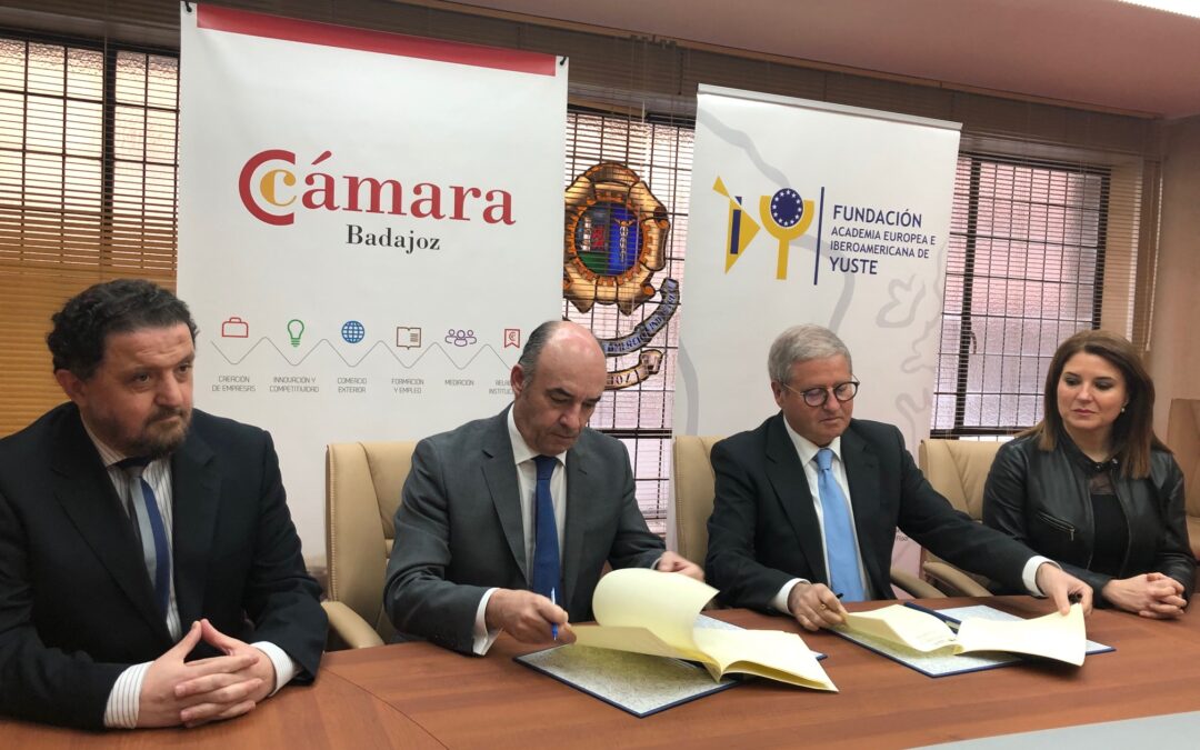 Firma acuerdo de colaboración con la Cámara de Comercio de Badajoz