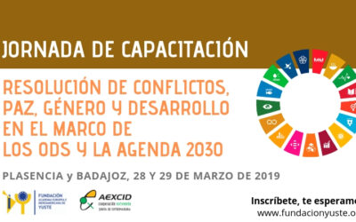 Jornada de capacitación RESOLUCIÓN DE CONFLICTOS, PAZ, GÉNERO Y DESARROLLO EN EL MARCO DE   LOS ODS Y LA AGENDA 2030