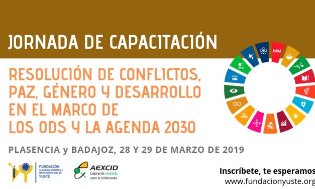 Jornada de capacitación RESOLUCIÓN DE CONFLICTOS, PAZ, GÉNERO Y DESARROLLO EN EL MARCO DE   LOS ODS Y LA AGENDA 2030