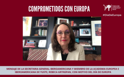 Mensaje de la Secretaria General Iberoamericana Rebeca Grynspan, con motivo del Día de Europa