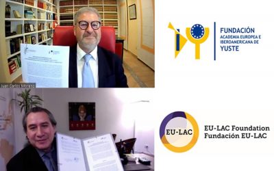 La Fundación Yuste y La Fundación Internacional EU-LAC firman un convenio de colaboración para desarrollar actividades que vinculen a los paises de la Unión Europea, América Latina y el Caribe