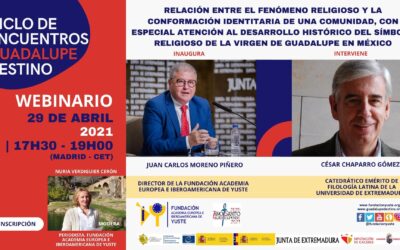 La Fundación Yuste organiza un webinario que profundiza en el fenómeno religioso y la conformación identitaria a través de la Virgen de Guadalupe en México
