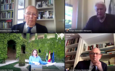 FELIPE GONZÁLEZ, JAVIER SOLANA Y MARCELINO OREJA ANALIZAN EL FUTURO DE EUROPA EN UN WEBINARIO ORGANIZADO POR LA FUNDACIÓN YUSTE