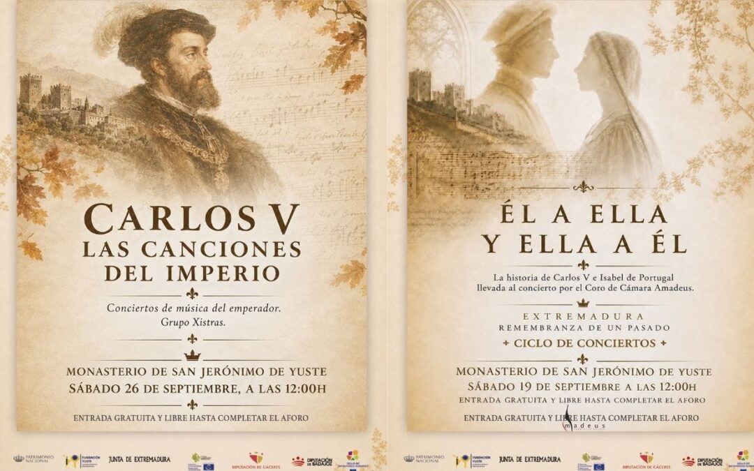 El Ciclo de Conciertos de Música del Emperador lleva a Yuste dos propuestas musicales en torno a Carlos V y su época